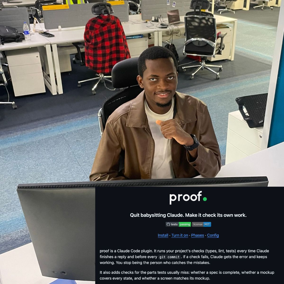 Developer Don Build Free Plugin Wey Help Claude Code Check and Fix E Own Mistakes